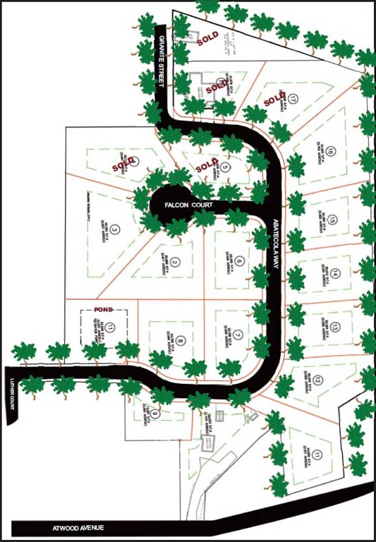 Map of Falcon Nest Estates